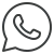 icone whatsapp escuro